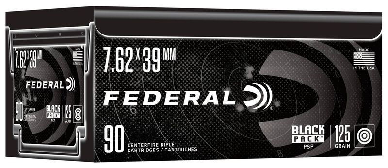 Black Pack Rifle, 7.62x39, 124 Grain, Full Metal Jacket, 2350 fps